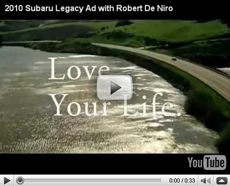 Robert De Niro w reklamie Subaru Legacy