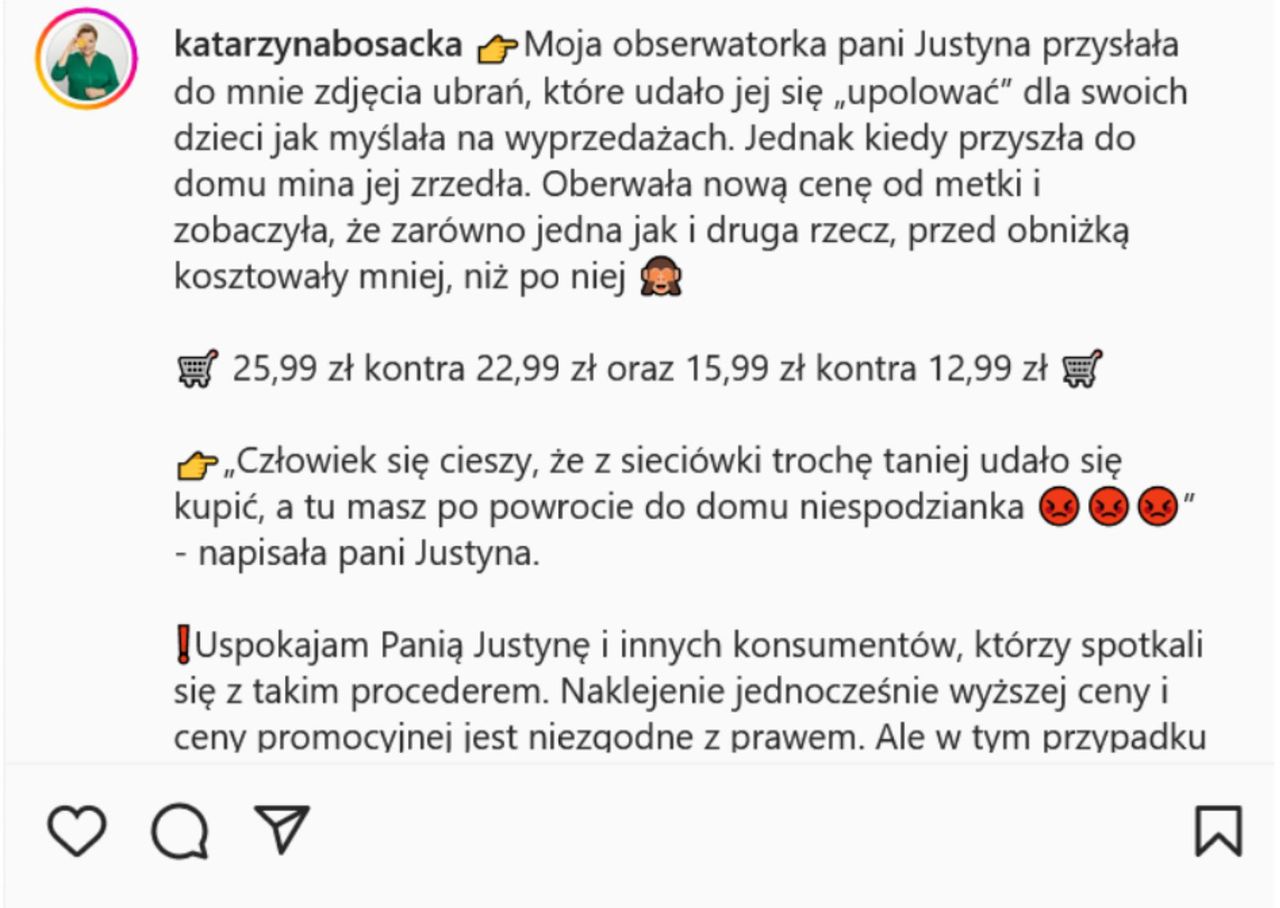 Katarzyna Bosacka odpowiedziała jednej z fanek