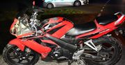 Starogard Gdański: Motocyklista na BMW zderzył się czołowo z Yamahą. Trzeci motocyklista wylądował w rowie