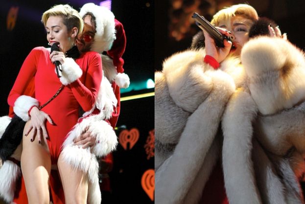 Miley znów ociera się o św. Mikołaja...