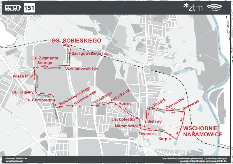 Poznań: Nowa linia autobusowa nr 151 w Naramowicach. ZTM pyta o opinie