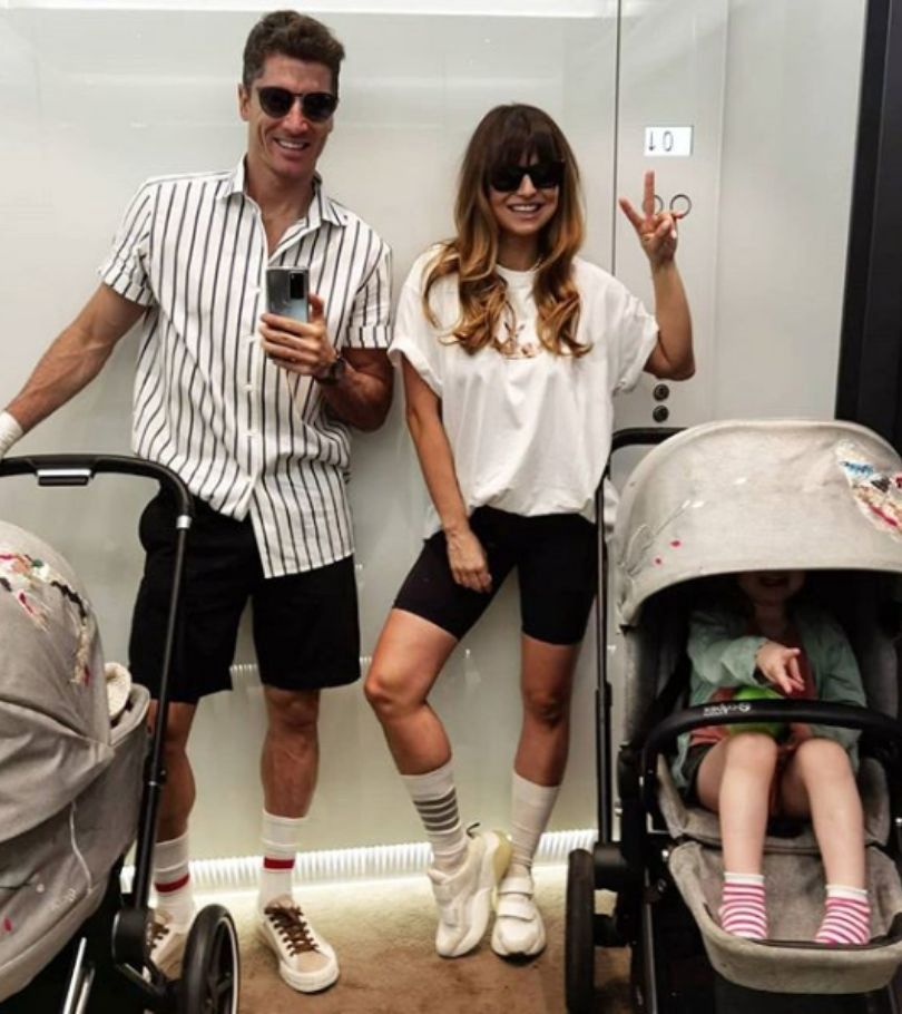 Robert Lewandowski świętuje Dzień Ojca