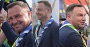 Opalony Andrzej Duda strzela sobie foty z harcerzami. Jest gwiazdą? (FOTO)
