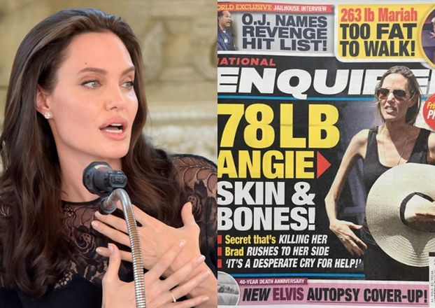 "National Enquirer" znów "uśmierca" Angelinę Jolie: "Zabija ją TAJEMNICA!"