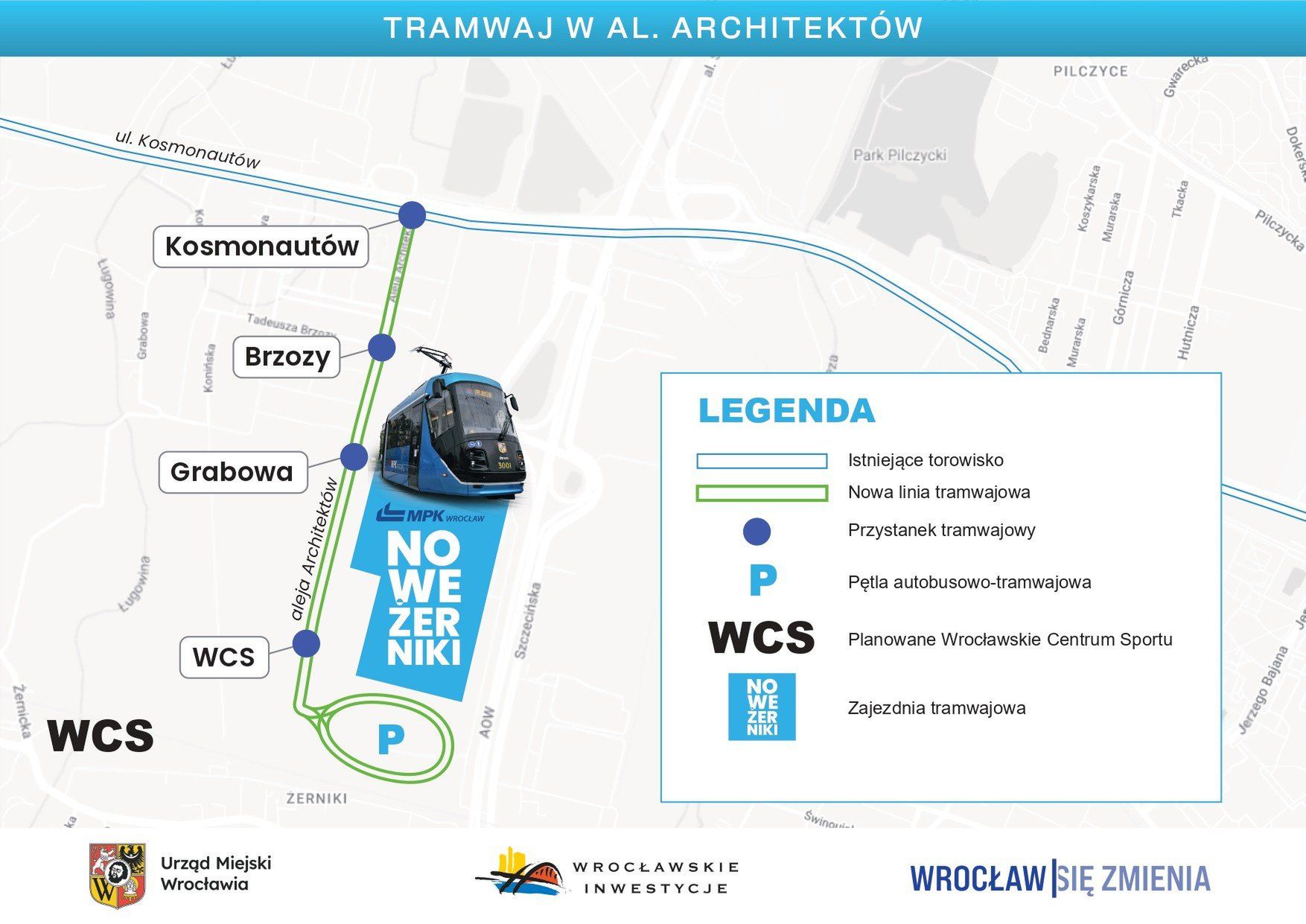 Nowy tramwaj na Nowych Żernikach