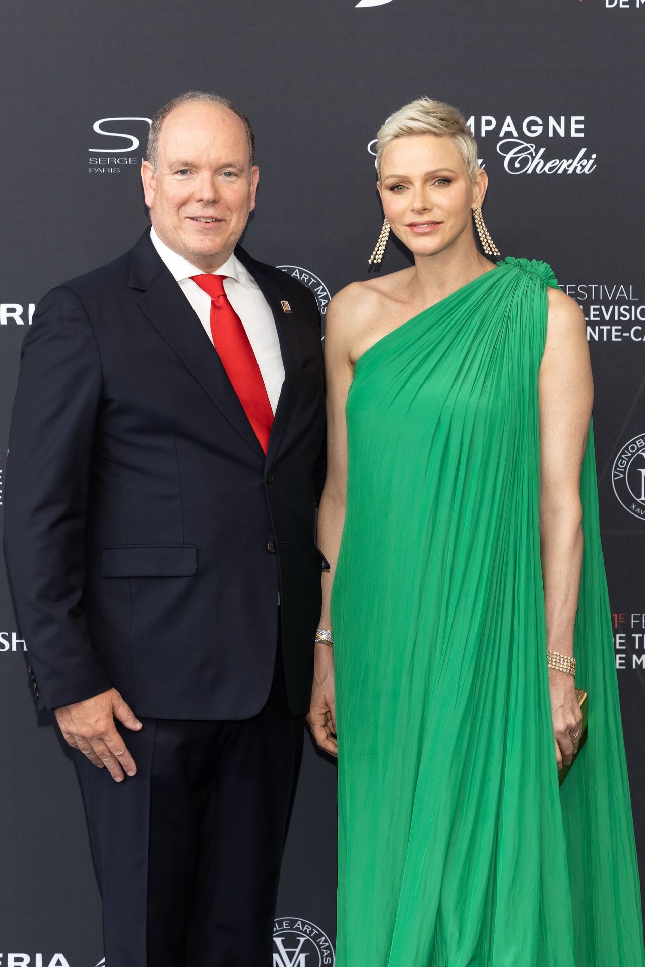 Księżna Charlene i książę Albert II na Monte-Carlo Television Festival 