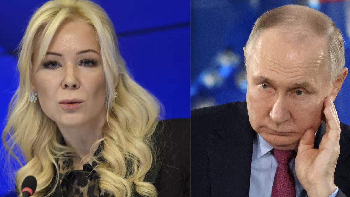 Władimir Putin, prezydent Federacji Rosyjskiej i Jekaterina Mizulina, szefowa Ligi Bezpiecznego Internetu