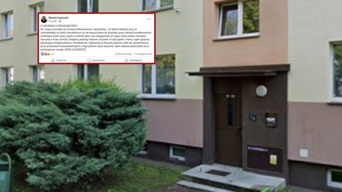 Tak zachowała się młodzież podczas halloween.