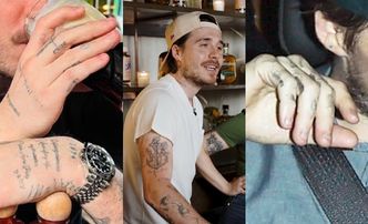 Brooklyn Beckham usuwa KOLEJNE "rodzinne" tatuaże. Tym razem pozbył się imion rodzeństwa... (FOTO)