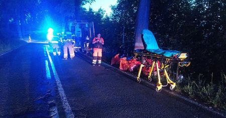 Karetka pędziła z pacjentem do szpitala. Nagle wybuchł w niej pożar