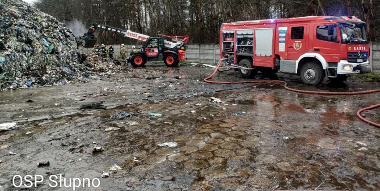 Kolejny pożar składowiska odpadów w Nowym Miszewie!