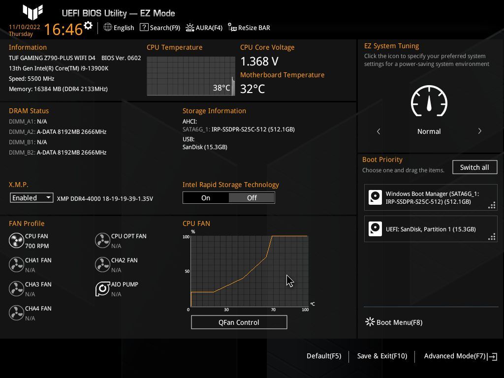 ASUS TUF Gaming Z790 PLUS WIFI D4
