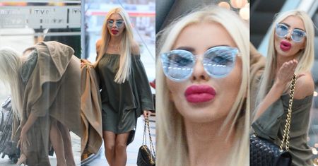 Monstrualne wargi polskiej "żywej Barbie" idą boso do TVP (ZDJĘCIA)