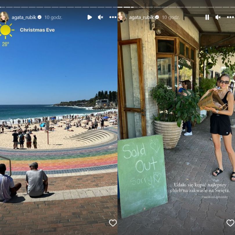 Agata i Piotr Rubikowie tańczą z córkami przy choince. Tak spędzają święta w Australii