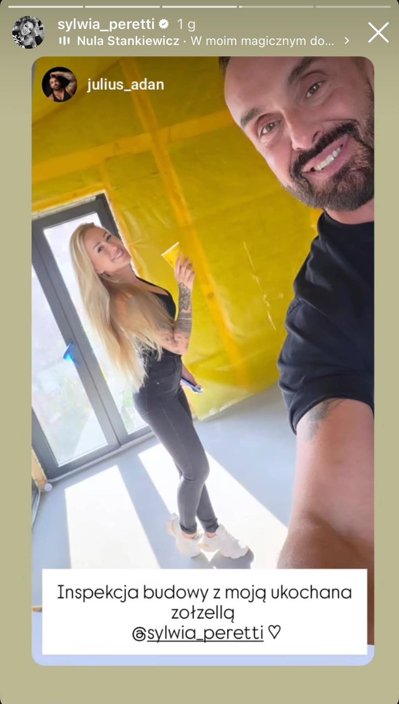 Sylwia Peretti z przyjacielem