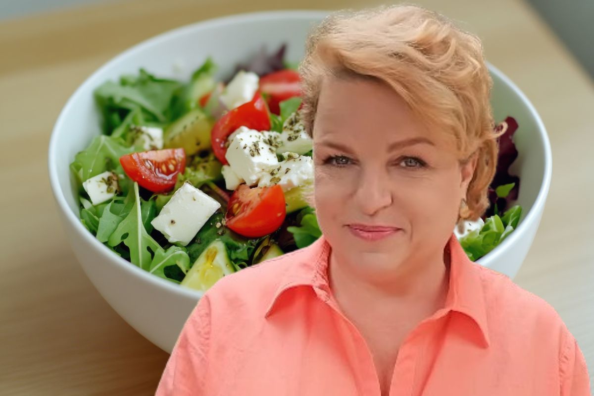 Katarzyna Bosacka dodaje do sałatki greckiej zamiast fety. Zaskakujący wybór