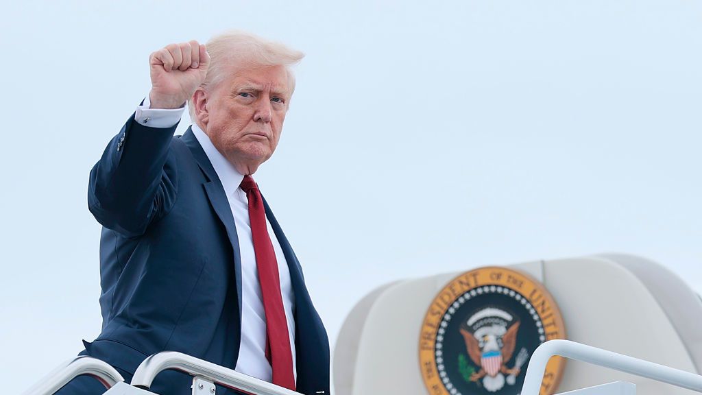 President Trump Travels To Bedminster For The Weekend
JOINT BASE ANDREWS, MARYLAND - AUGUST 01: U.S. President Donald Trump boards Air Force One on August 1, 2025 at Joint Base Andrews, Maryland. Trump is traveling to Bedminster, New Jersey for the weekend. (Photo by Anna Moneymaker/Getty Images)
Anna Moneymaker