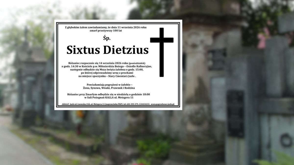 Nie żyje Sixtus Dietzius. 