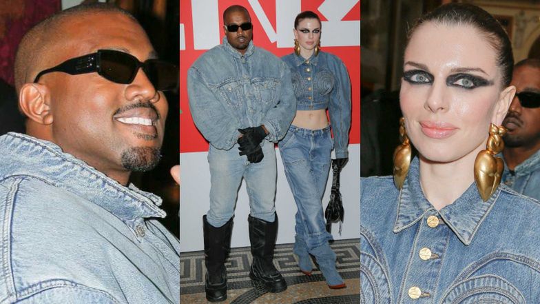 Kanye West i Julia Fox na pokazie Kenzo w Paryżu