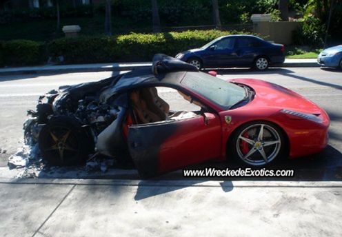Ferrari 458 Italia płonie także w Ameryce!