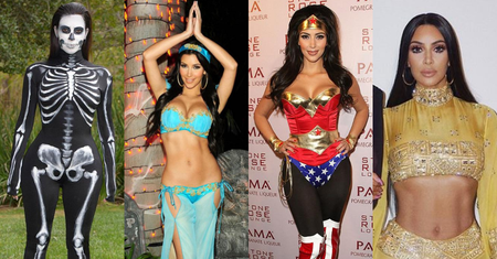 Najbardziej pomysłowe przebrania Kim Kardashian na Halloween (ZDJĘCIA)