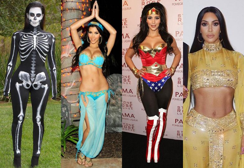 Najbardziej pomysłowe przebrania Kim Kardashian na Halloween