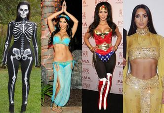 Najbardziej pomysłowe przebrania Kim Kardashian na Halloween (ZDJĘCIA)