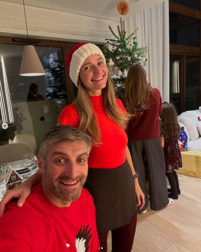 Joanna Koroniewska i Maciej Dowbor z córkami