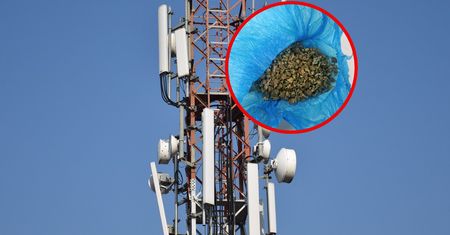 Przed policją uciekł na maszt telefoniczny. W domu miał narkotyki