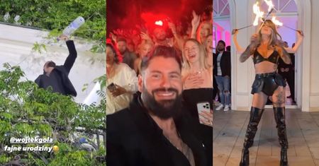 Wojtek Gola wyprawił POTĘŻNĄ imprezę z okazji 35. urodzin. Do luksusowej willi zjechał się tłum influencerów... (ZDJĘCIA)