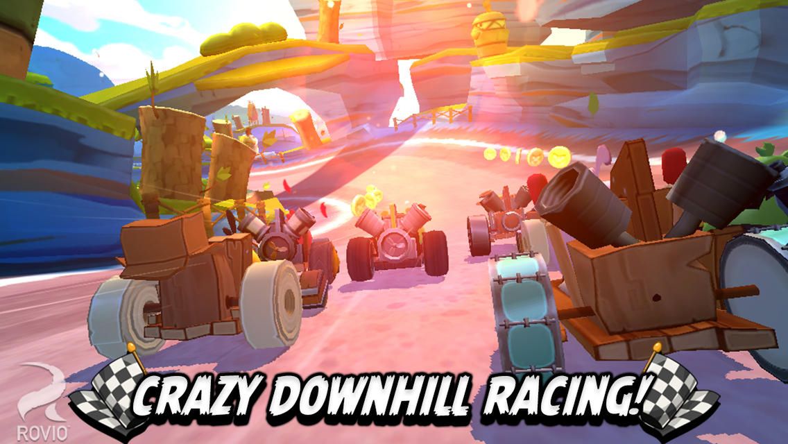 Wściekłe ptaki wskakują za kierownice gokartów! 2