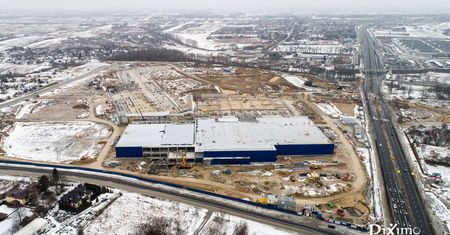 Budowa Ikea Lublin. Zamknęli część al. Spółdzielczości Pracy. Budują wiadukt