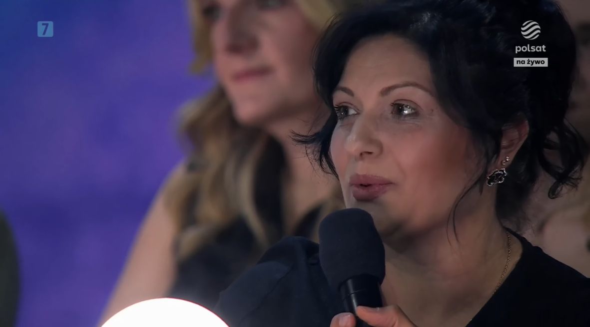 Ewelina Gabor podczas koncertu Polsatu