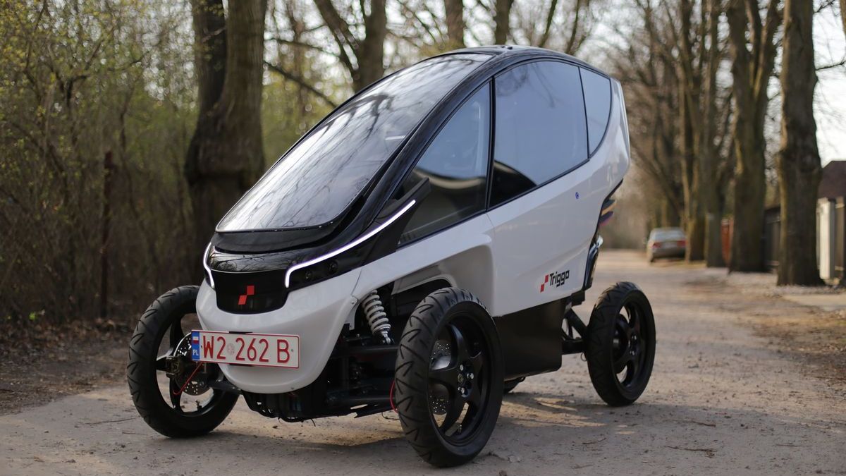 Triggo to projekt nietypowego pojazdu elektrycznego, który już jeździ po drogach