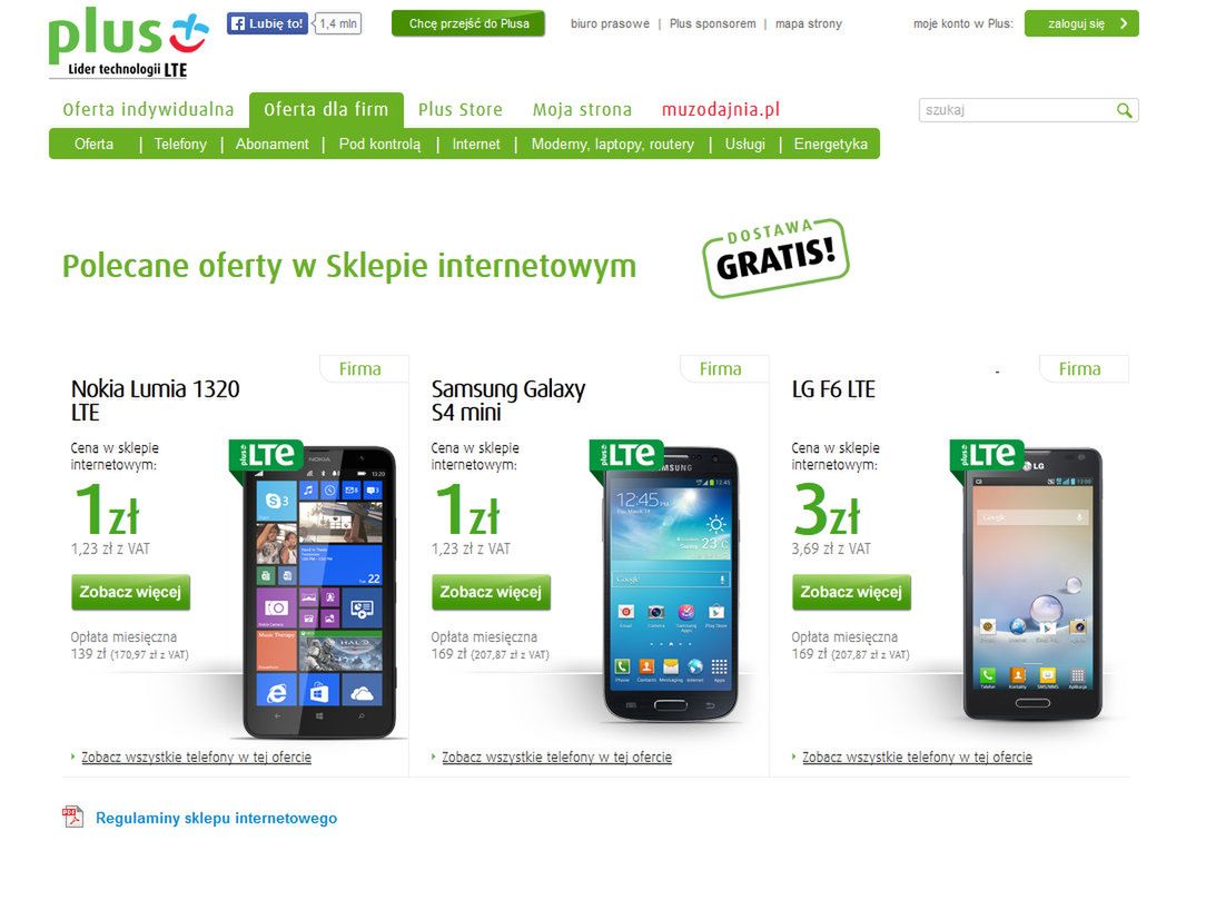 Najgorsza strona operatora. Plus jest antywzorem dla wszystkich 5