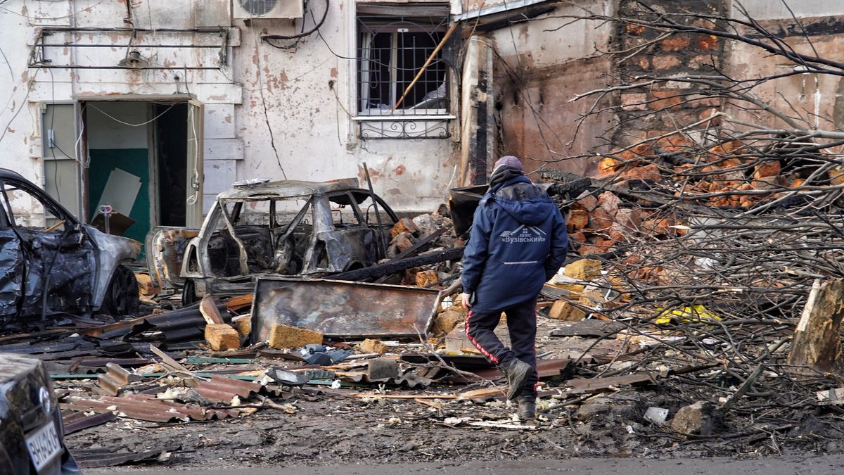 
Odessa, Ukraina, 04.03.2025. Zniszczenia w Odessie, 