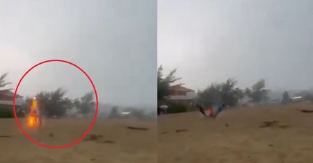 Piorun trafił w dzieci na plaży. Przerażające nagranie z Puerto Rico