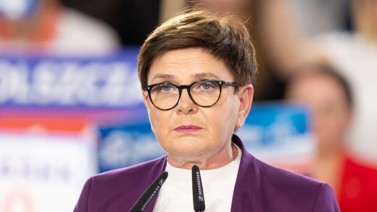 Beata Szydlo - Member of the European Parliament during PiS party convention before the parliamentary election in Poland, Przysucha, Poland on October 10, 2023.

NO USE IN POLAND !!! (Photo by Foto Olimpik/NurPhoto via Getty Images)