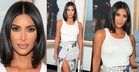 Drętwa Kim Kardashian niemrawo pozuje na promocji dżinsów