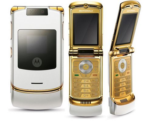 Motorola RAZR LúK w bieli i złocie