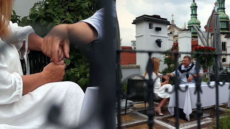 Jacek Kurski wraz z żoną Joanną świętują pierwszą rocznicę ślubu kościelnego