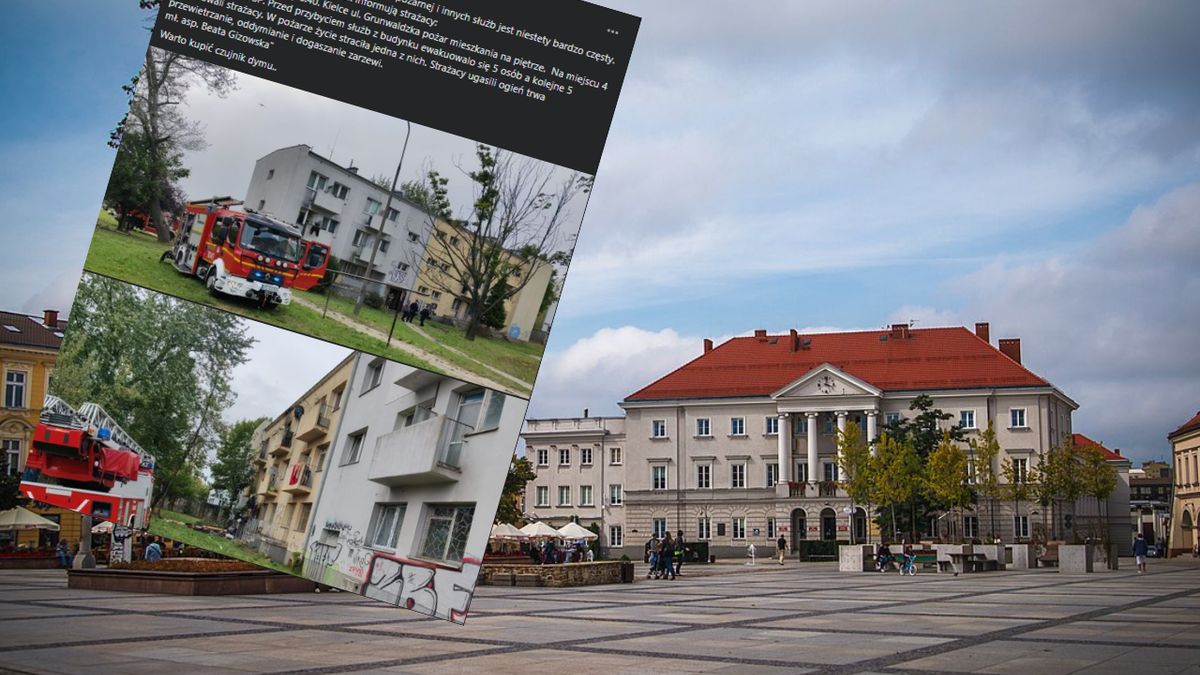Pożar w Kielcach. Nie żyje mężczyzna