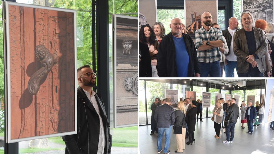 Wernisaż wystawy &#34;Gdzieś w Śremie&#34;. W Muzeum Śremskim można oglądać wyjątkowe fotografie autorstwa Piotra Pieczykolana [film, zdjęcia]