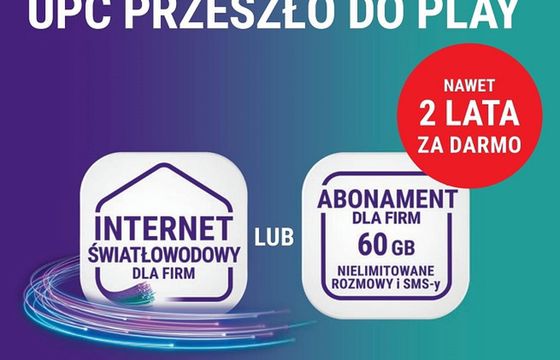 Play i UPC Polska ze wspólną promocją, dla nowych klientów 2 lata abonamentu gratis