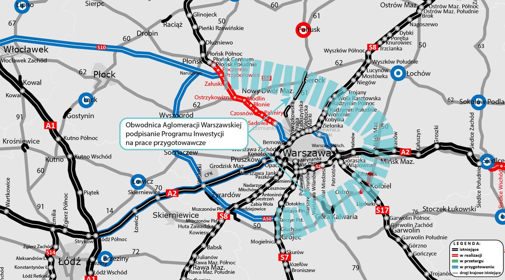Zarys Obwodnicy Aglomeracji Warszawskiej 