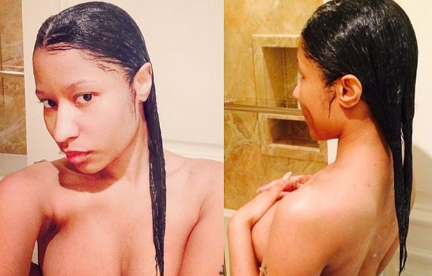 Nicki Minaj pozuje NAGO POD PRYSZNICEM! (FOTO)