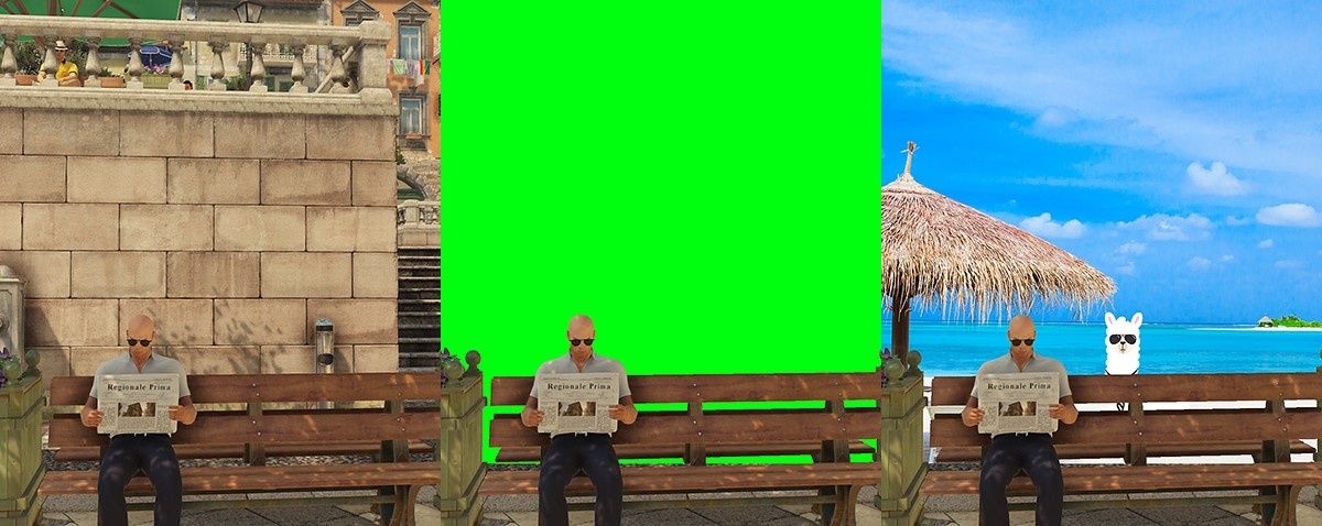 Green Screen w grze Hitman (NVIDIA Ansel)