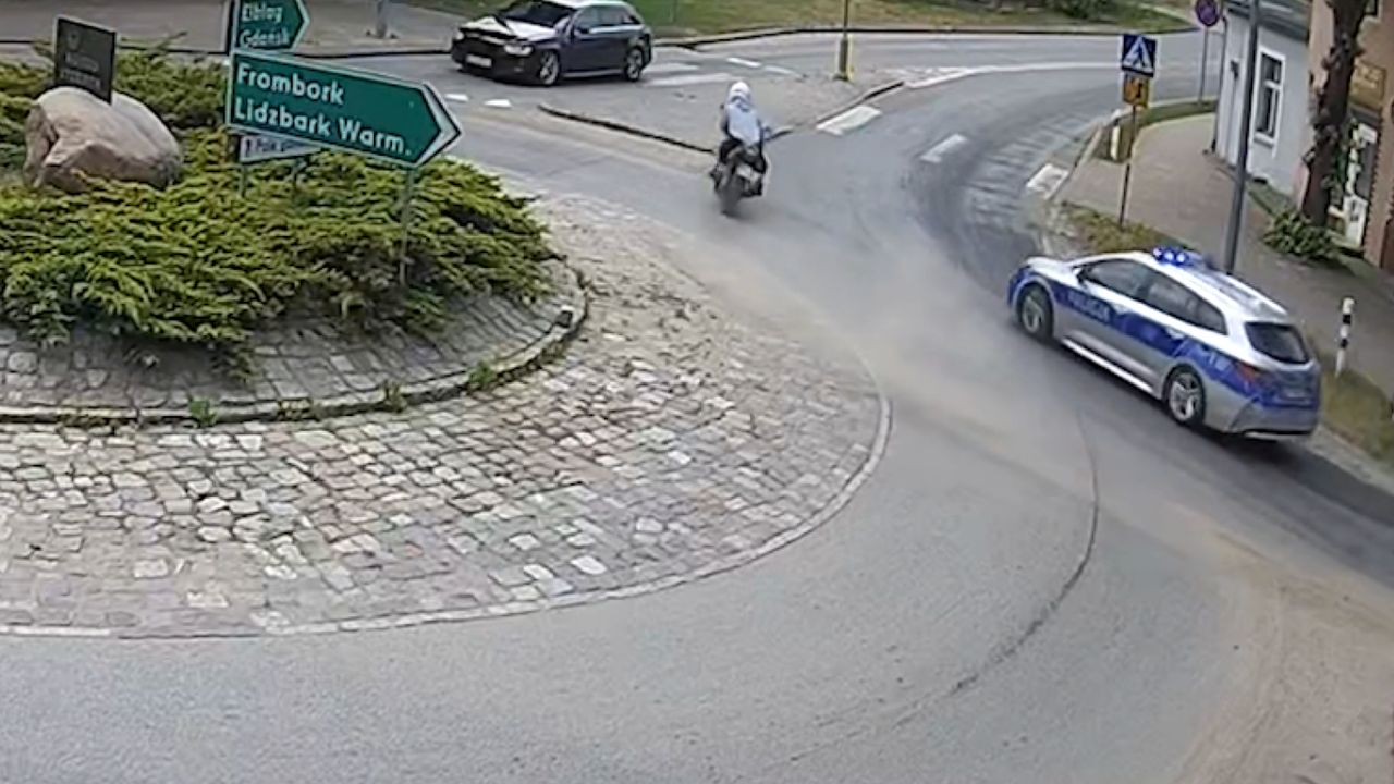 Pościg ulicami Pasłęku. Rekordowy mandat dla motocyklisty