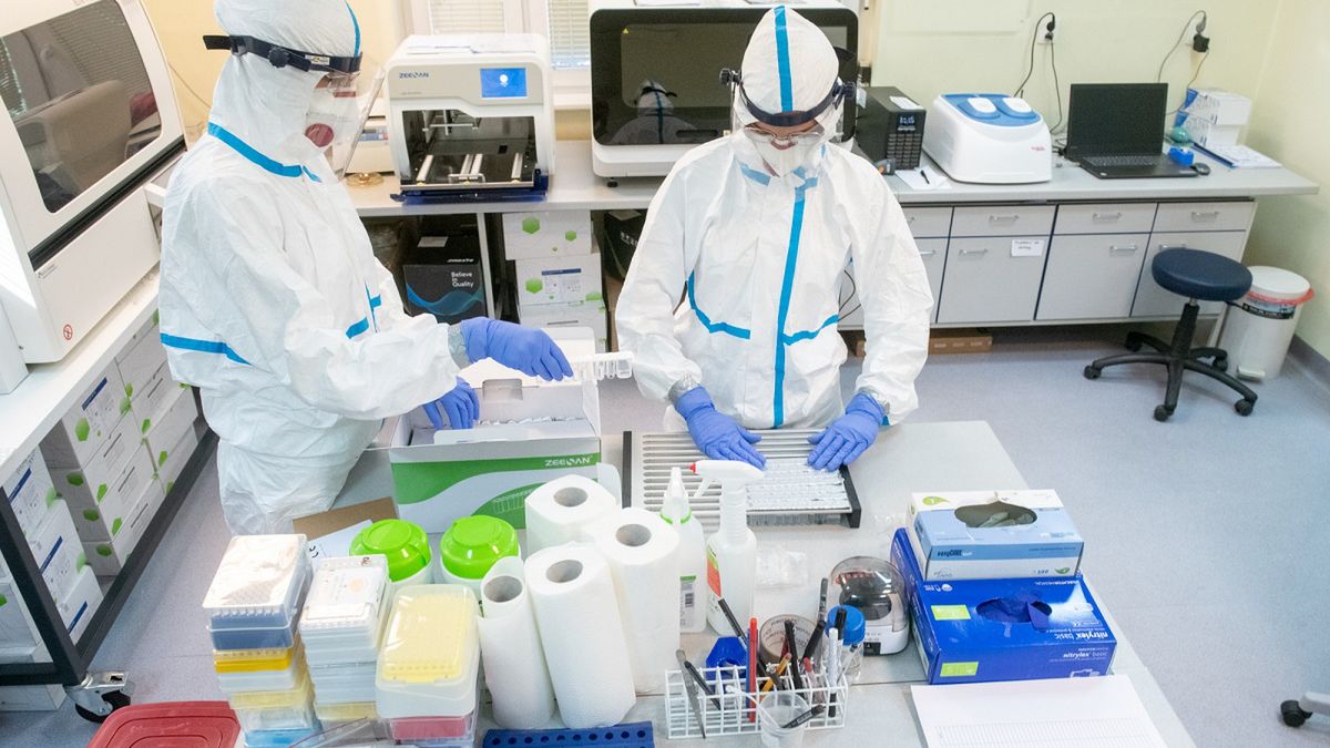 Testy na koronawirusa. Laboratorium