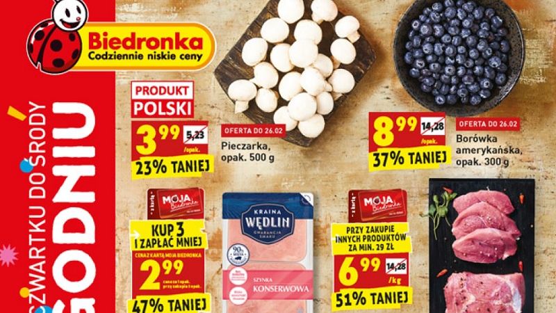 Biedronka gazetka od czwartku 23.02